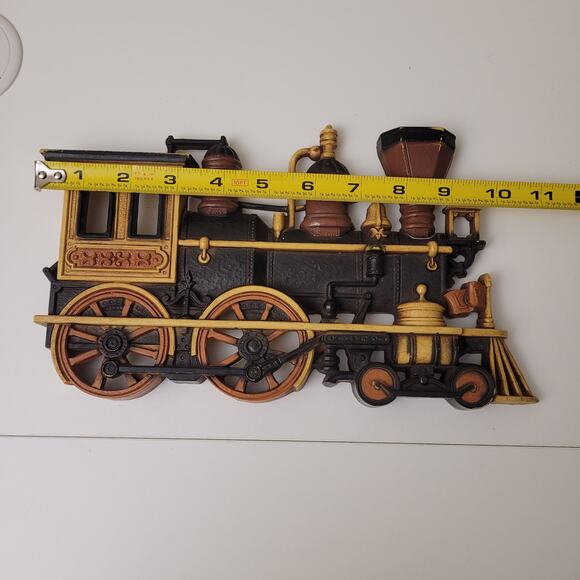 Vintage 70's HOMCO Train Wagon Streetcar Wall Plaques Western Wall Decor Set 3 - Picture 11 of 16